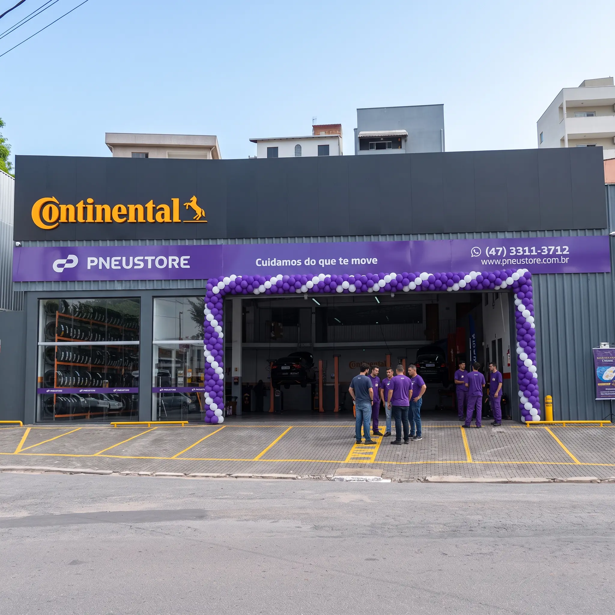 Encontre a qualidade Continental nas lojas físicas PNEUSTORE